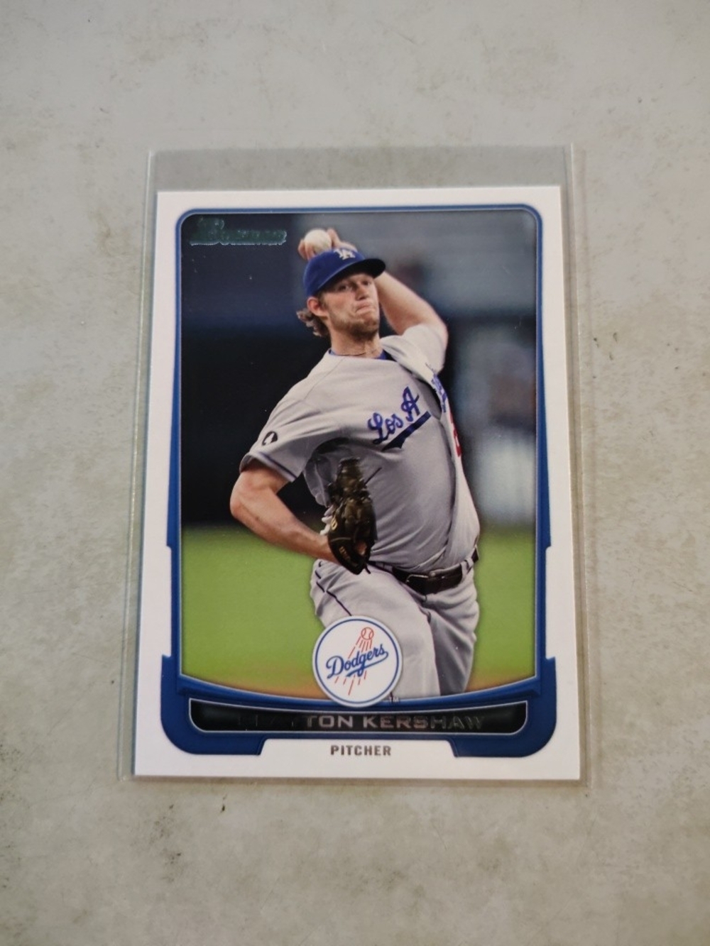 Clayton Kershaw 2013 Bowman #91 Los Angeles Dodgers Baseball Card
